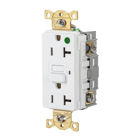 Bryant GFCI Receptacle 20A 125VAC COMM HG GFR WHITE GFR83W